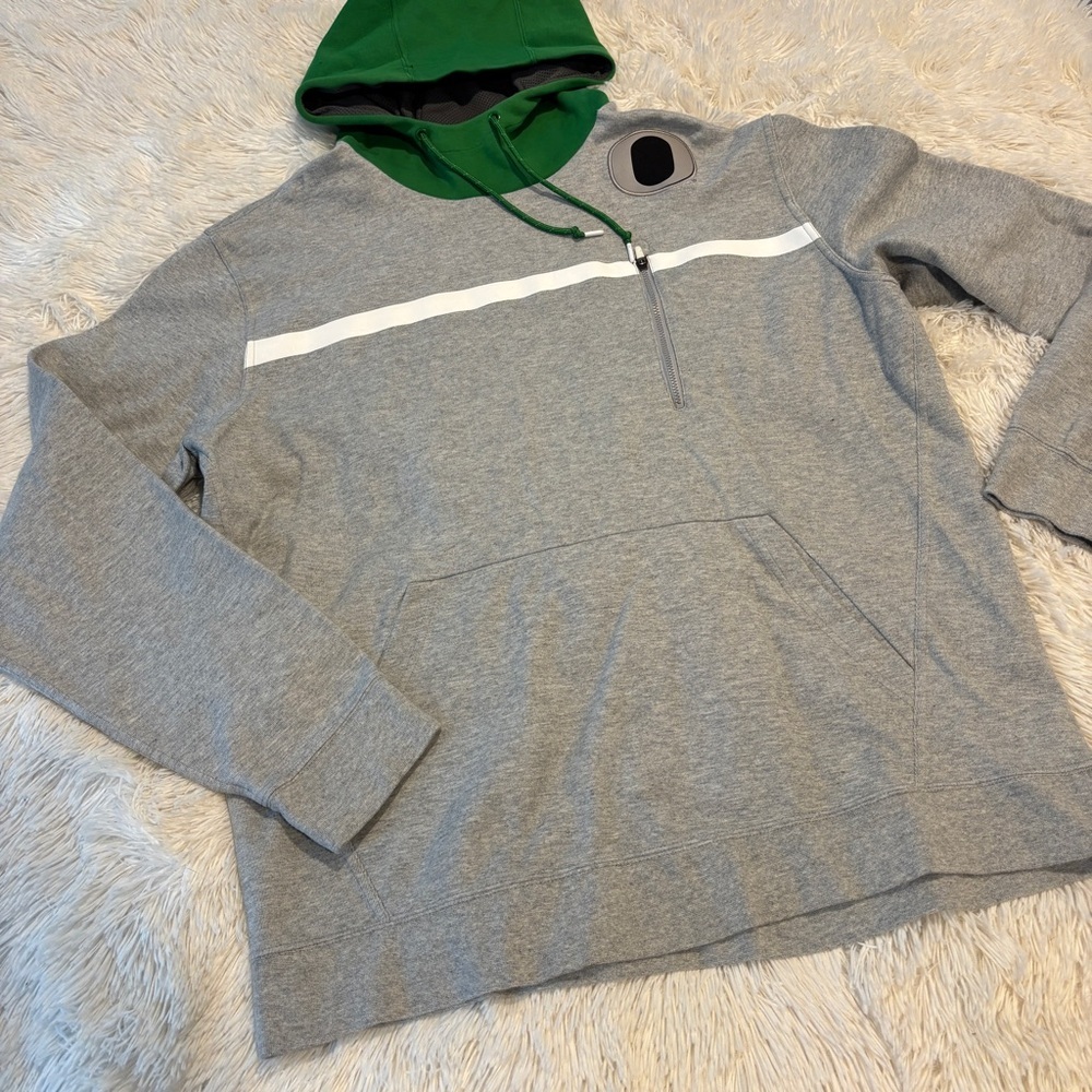 Nike Men’s Oregon Ducks gray and green hooded Sweatshirt size XXL